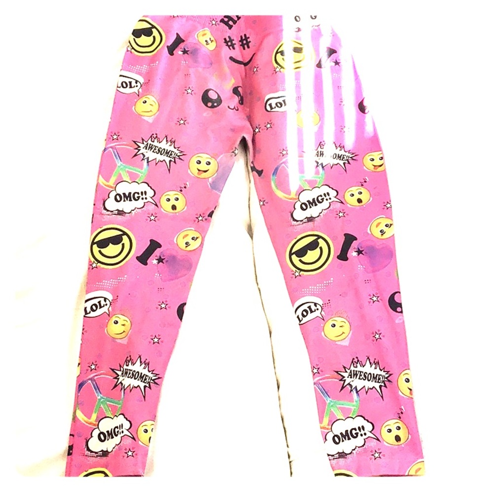 Girls emoji leggings